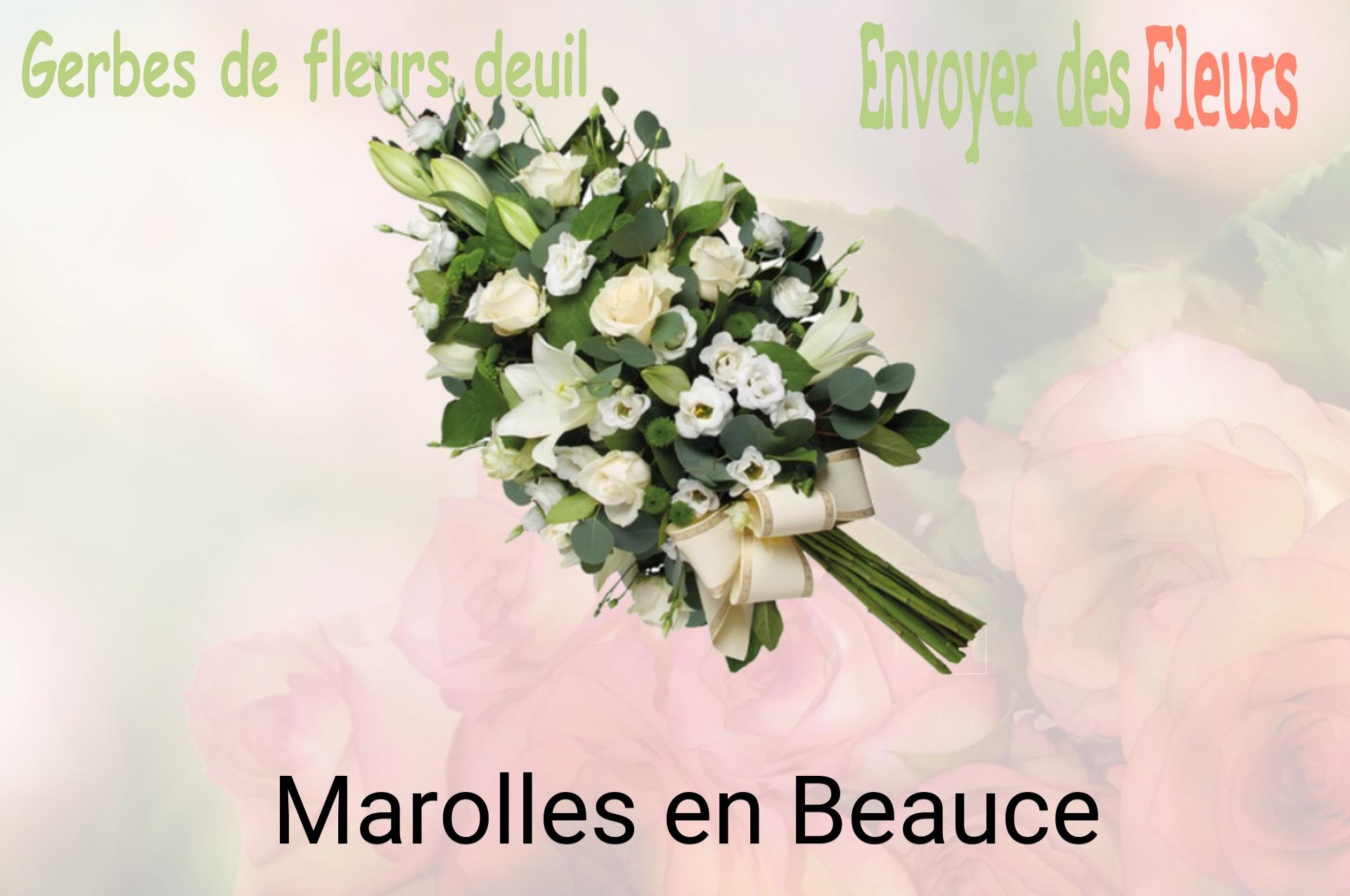 Gerbe de fleurs de deuil livrée à Marolles-en-Beauce